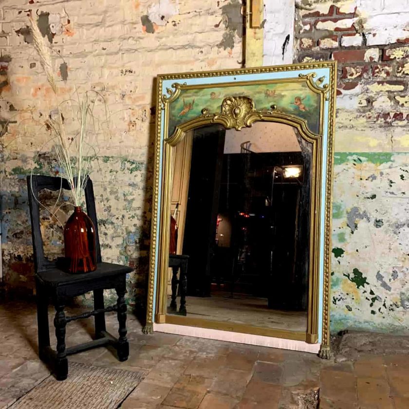 trumeau peinture angelot