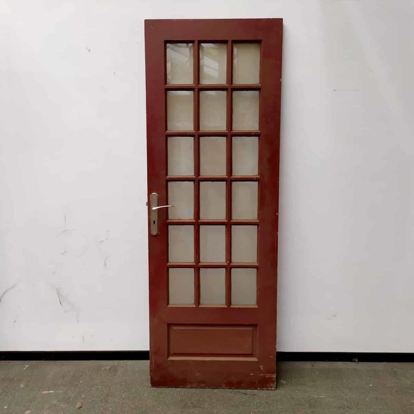 Porte vitrée ancienne, 72x204cm.