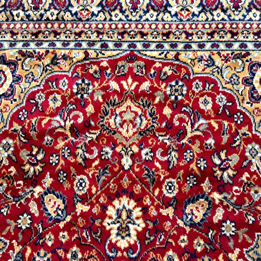 Grand tapis rouge bleu zoom