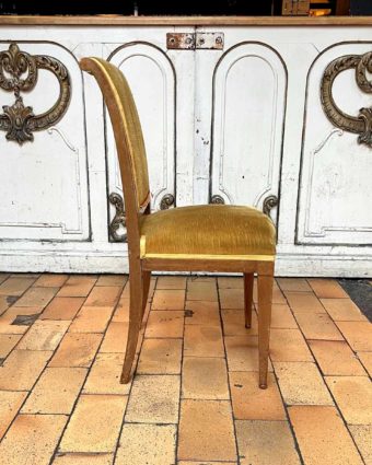 Chaise tissu velour side