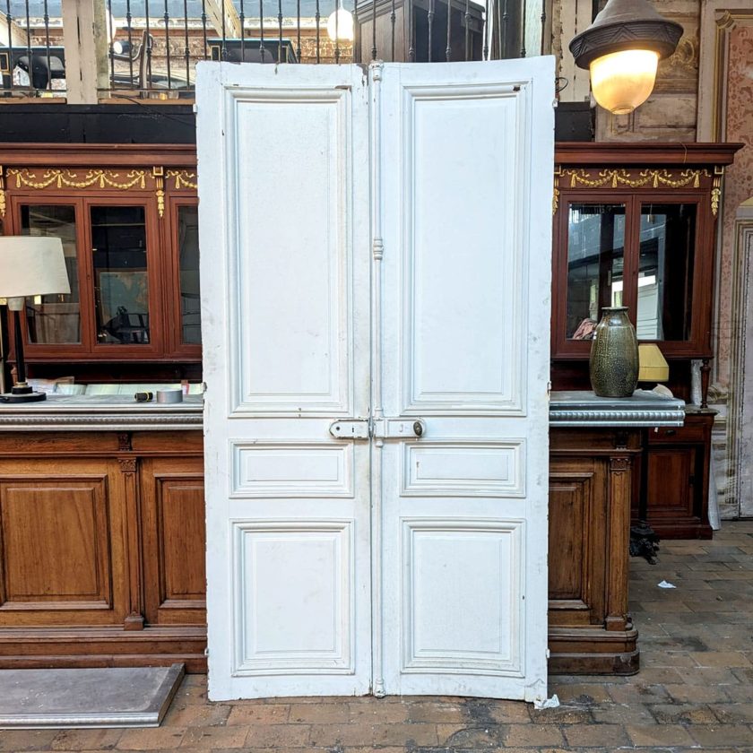 Double porte haussmannienne incurvée