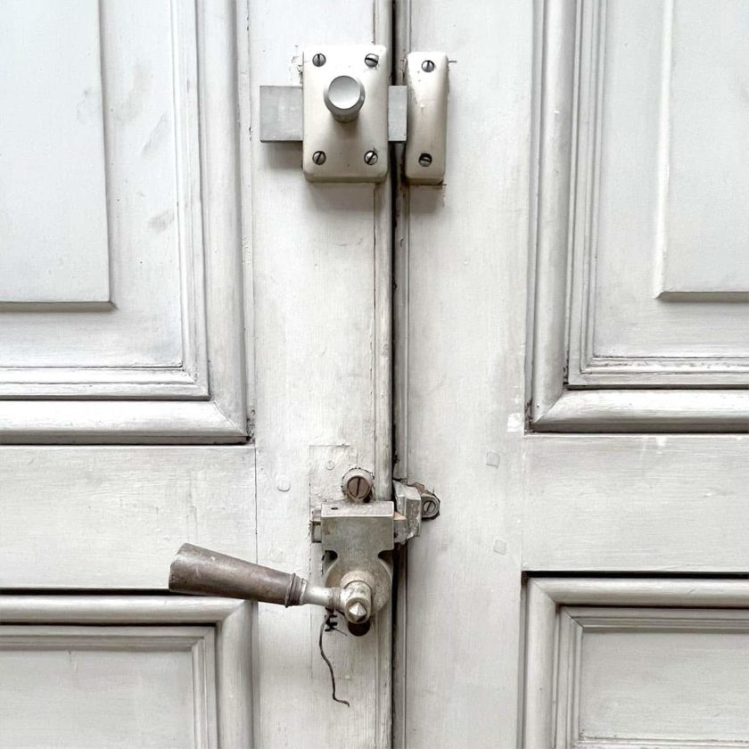 Boiserie Haussmannienne avec sa double porte details