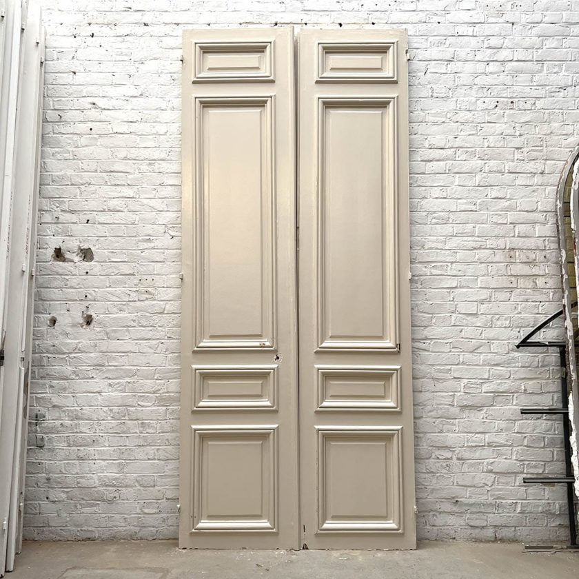Double porte en chêne 296 x 128,5 cm