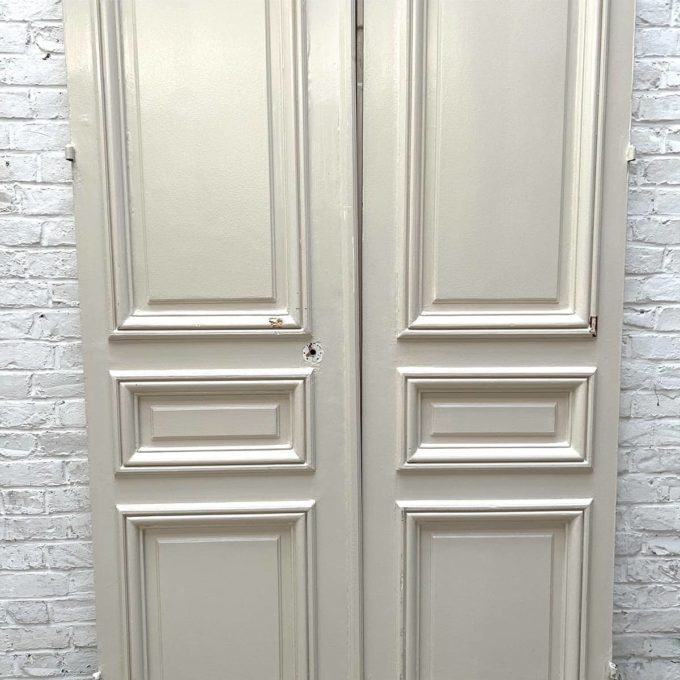 Double porte en chêne 296 x 128,5 cm