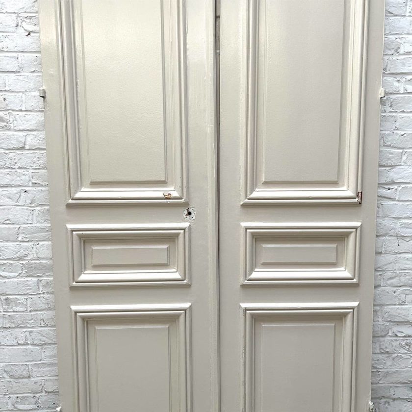 Double porte en chêne 296 x 128,5 cm
