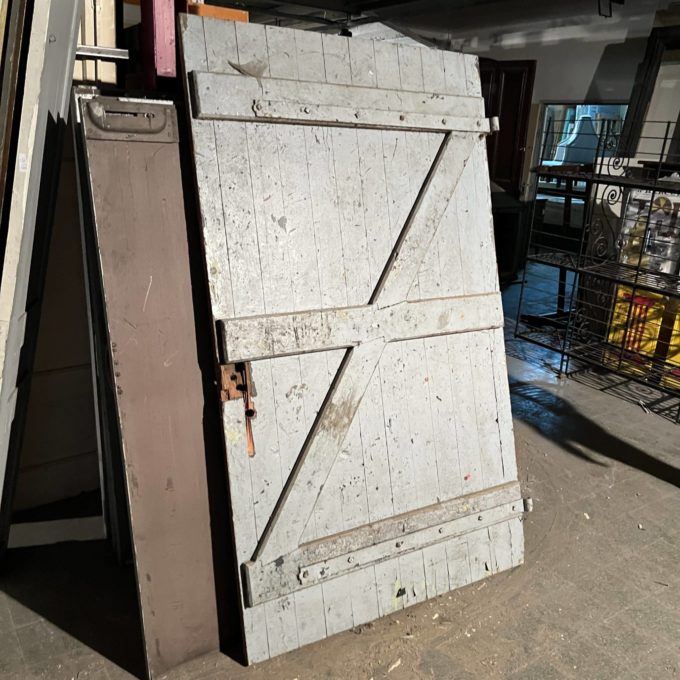 Porte ancienne de grange 119x201 cm