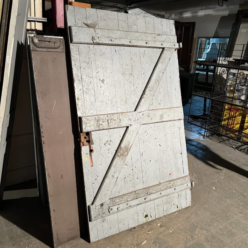 Porte ancienne de grange 119x201 cm
