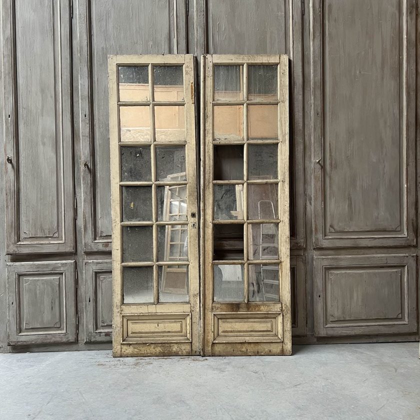 Double porte miroité 133x228 cm