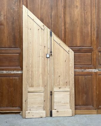 Double porte sous escaliers
