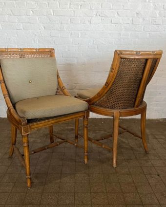 Paire de chaise en rotin