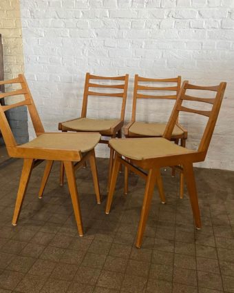 Chaise en bois des années 50 top