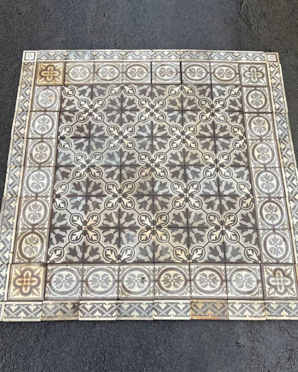 Lot de 500 m² de carreaux de ciment