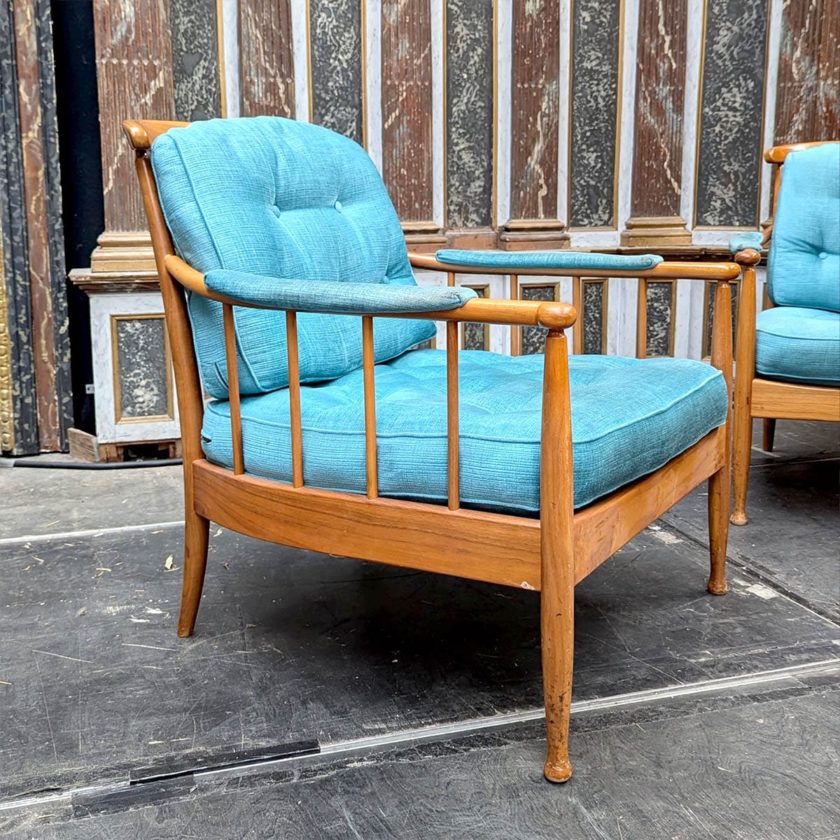 Salon scandinave bleu