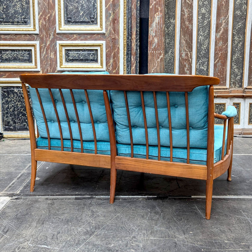 Salon scandinave bleu