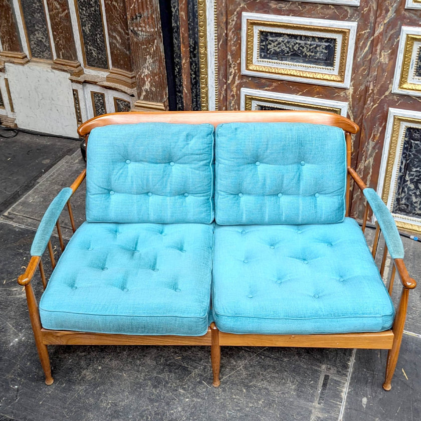 Salon scandinave bleu