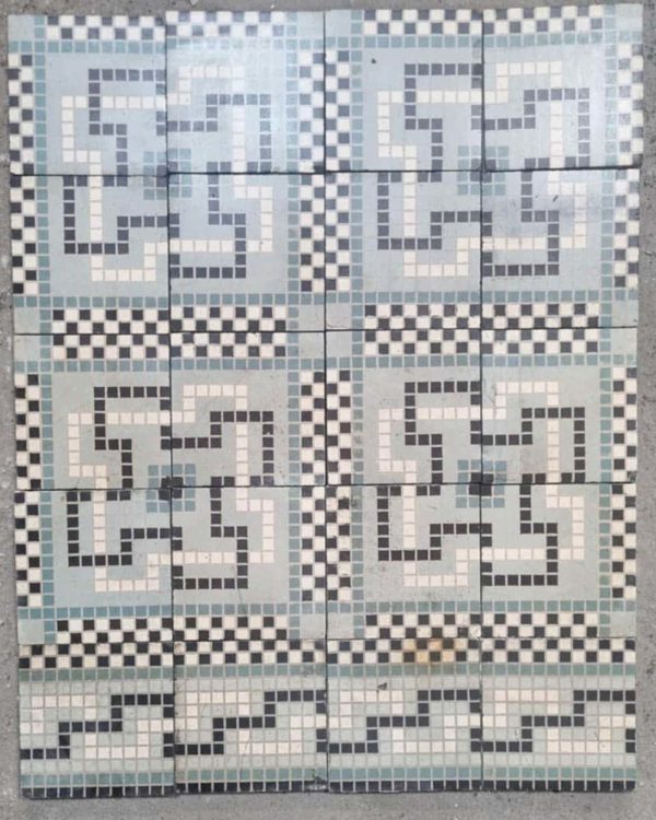 Carreaux de ciment motif mosaïque 1,6m²