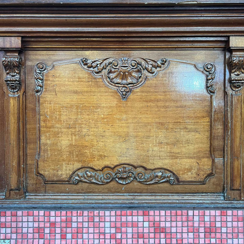 Comptoir de bar d'esprit Louis XV début XXème