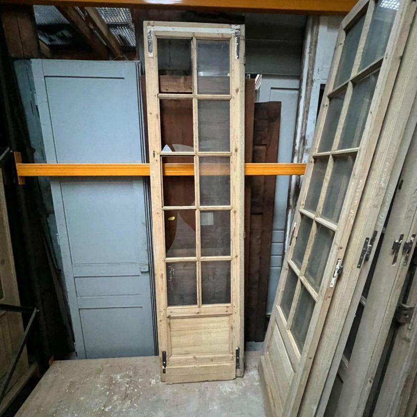 Porte vitrée décapée 63x249cm