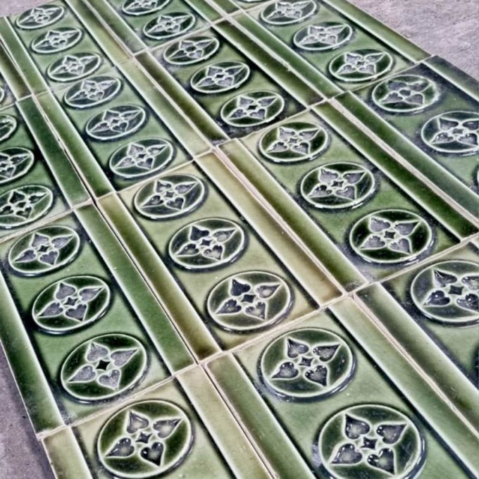 Frise de carreaux de ciment, 3,5m linéaire