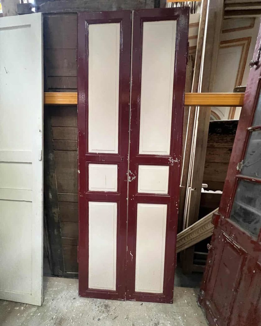 Double porte de placard 77x214 cm