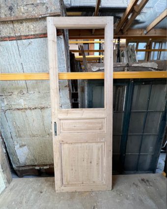 Porte vitrée décapée 78,5x226cm
