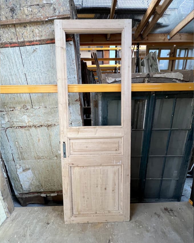 Porte vitrée décapée 78,5x226cm