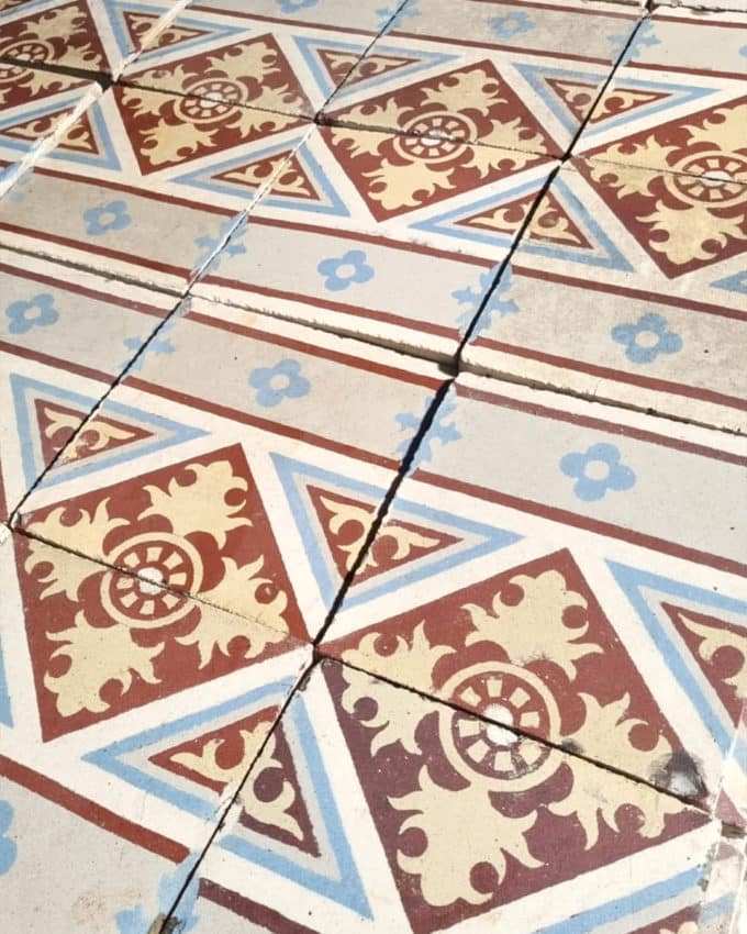 Lot carreaux de ciment 6m²