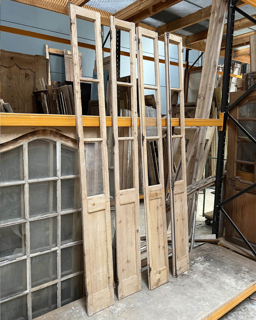 Lot de portes vitrées