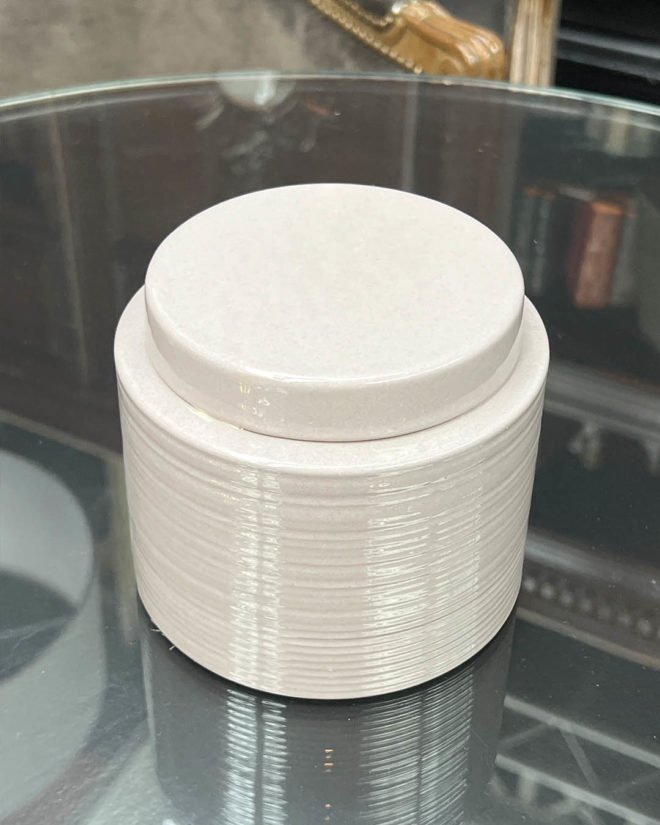 Lot de 10 pots couverts scellés en céramique