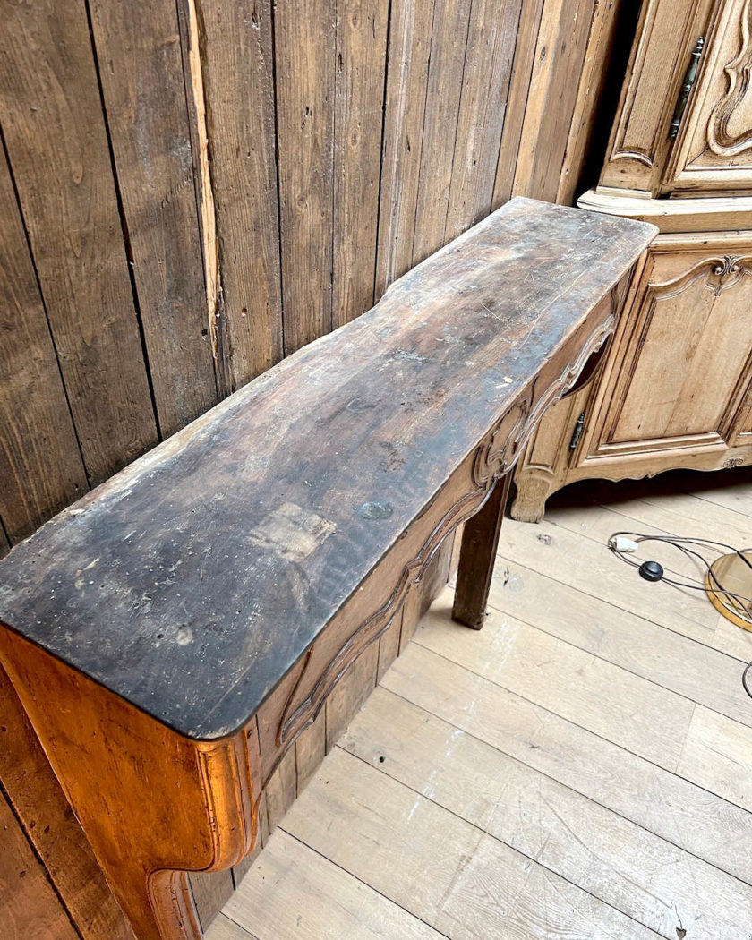 Cheminée en chêne d'esprit Louis XV top