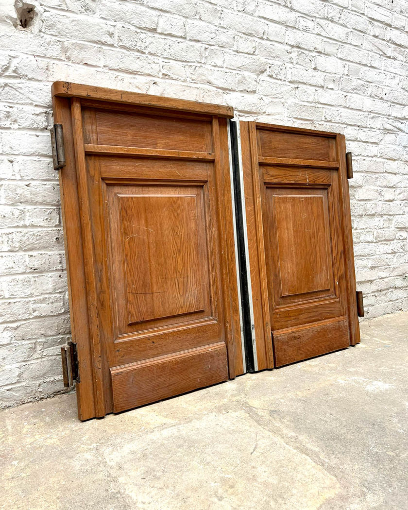 Double porte western en chêne